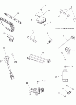 ELECTRICAL SWITCHES SENSORS ECU and CONTROL MODULES - A14DN8EFQ (49ATVSWITCHES14SP850TRGI)