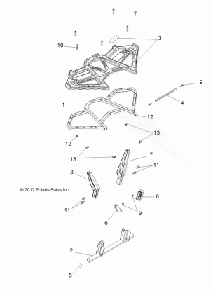 BODY REAR RACK - A13GH85AJ / EAK (49ATVRACKMTGRR13850SCRAM)