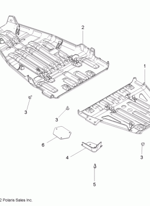 BODY SKID PLATES - A13GH85AJ / EAK (49ATVSKIDPLATE13850SCRAM)