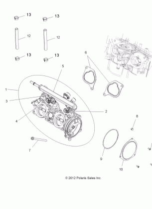 ENGINE THROTTLE BODY - A13GH85AJ / EAK (49ATVTHROTTLEBODY13SPXP850)