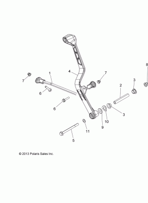 DRIVE TRAIN GEAR SELECTOR - A13GH85AJ / EAK (49ATVGEARSELECT13SCRAM)