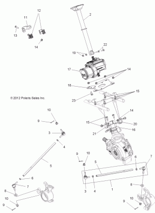 STEERING STEERING POST ASM. - A13GH8EAK (49ATVSTEERING13850SCRAM)