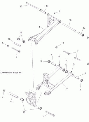 SUSPENSION REAR - A13GH85AJ / EAK (49ATVSUSPRR10SPXP550)