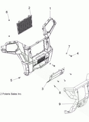 BODY FRONT BUMPER - A13GH85AJ / EAK (49ATVBUMPER13850SCRAM)