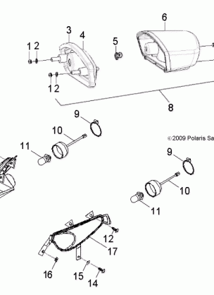 ELECTRICAL HEADLIGHTand TAILLIGHT - A13KA05AD / AF (49ATVHEADLIGHT10OUT50)