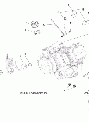 ENGINE MOUNTING - A13MB46FZ (49ATVENGINEMTG11SP500)
