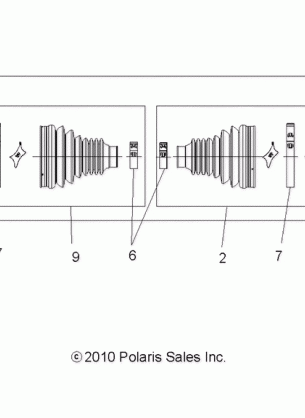 DRIVE TRAIN REAR DRIVE SHAFT - A13MB46FZ (49ATVSHAFTDRIVERR1332935)