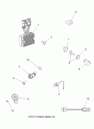 ELECTRICAL SWITCHES SENSORS and ECM - A13MH46AF / AX / MS46AX (49ATVELECT12400)