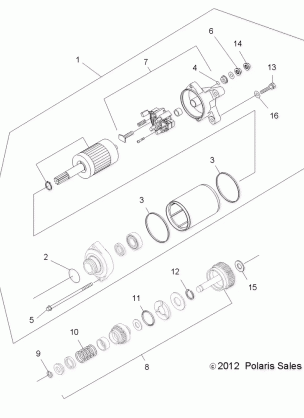 ENGINE STARTING SYSTEM - A13MH50AJ / AQ / AX / AZ (49ATVSTARTER12400)