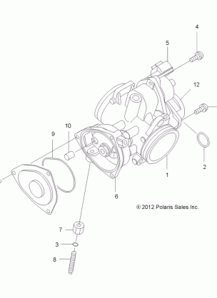 ENGINE THROTTLE BODY - A13MN50ET / EX (49ATVTHROTTLEBODY12SP500)