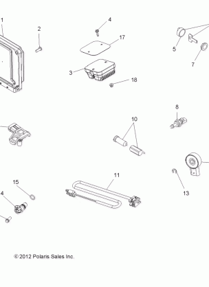 ELECTRICAL SWITCHES SENSORS ECU and CONTROL MODULES - A13ZN55AA / AQ / AZ (49ATVSWITCHES12SP550)