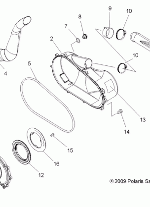 BODY CLUTCH COVER - A13DH50AX / AZ (49ATVCLUTCHCVR10SP500TRG)