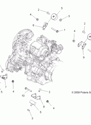 ENGINE MOUNTING - A13ZN55TA (49ATVENGINEMTG10SPXP550)