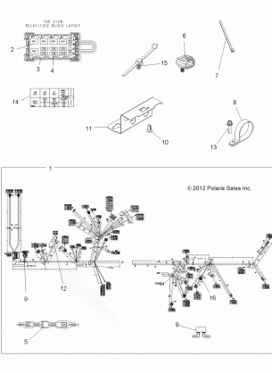 ELECTRICAL HARNESS - A13ZN55TA (49ATVHARNESS13SP550)