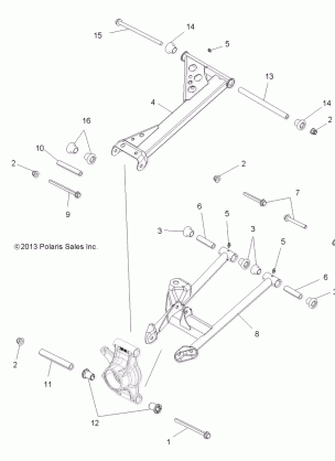 SUSPENSION REAR - A13ZN55TA (49ATVSUSPRR13SP550)