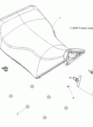 BODY SEAT OPERATOR - A13DN5EAF / EAR (49ATVSEAT10SPTRGEPS)