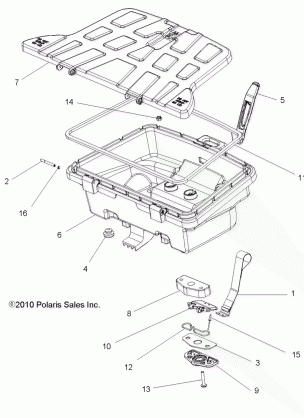 BODY CARGO RACK - A13DN8EAL (49ATVRACKMTGRR11SPTRG850)