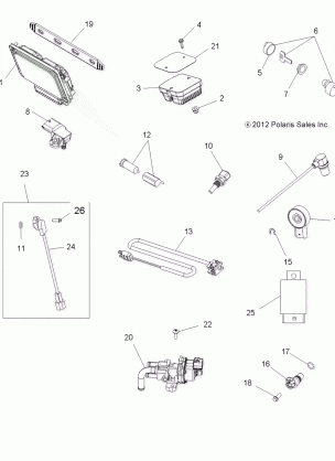 ELECTRICAL SWITCHES SENSORS ECU and CONTROL MODULES - A13DN8EFW (49ATVSWITCHES13SPTRGEPS850I)