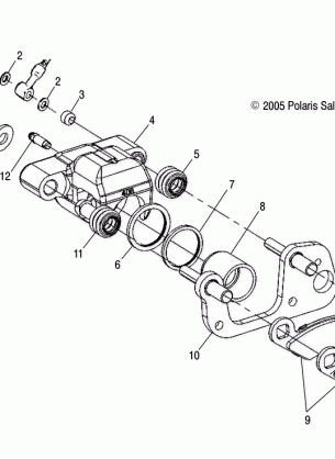 BRAKES FRONT CALIPER - A13EA32AA (4999202939920293A14)