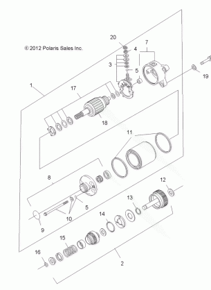 ENGINE STARTING SYSTEM - A13EA32AA (49ATVSTARTER12SP500)