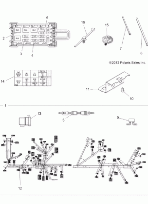 ELECTRICAL HARNESS - A13DN8EFW (49ATVHARNESS13SPTRGEPS850I)