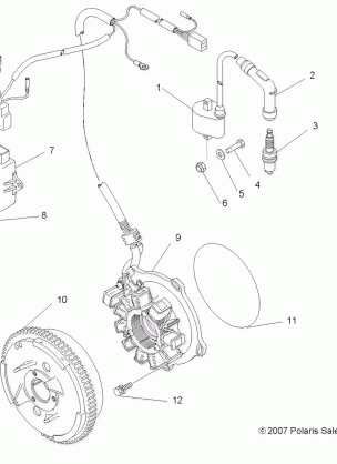 ELECTRICAL IGNITION SYSTEM - A13EA32AA (49ATVMAGNETO08BOSS)