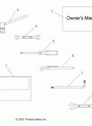 TOOLS TOOL KIT and OWNERS MANUAL - A13EA32AA (49ATVTOOL08BOSS)