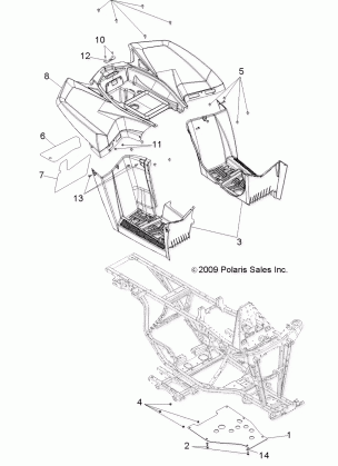 BODY REAR CAB and FOOTWELLS - A13EA32AA (49ATVCABRR10BOSS)