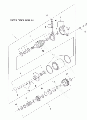 ENGINE STARTING SYSTEM - A13EA32FA (49ATVSTARTER12SP500)