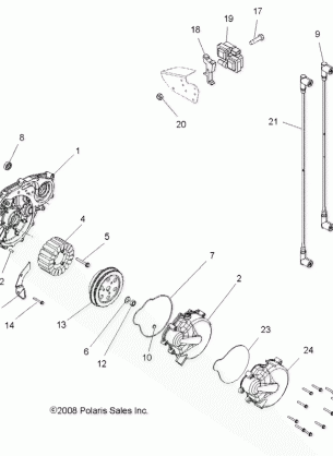 ELECTRICAL IGNITION SYSTEM (Built 6 / 03 / 12 and Before) - A12CF76AA (49ATVIGNITION096X6)