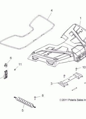 BODY STORAGE FRONT - A12CF76AA (49ATVSTORAGE12SP6X6)