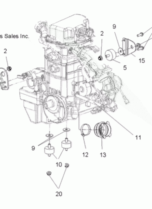 ENGINE MOUNTING - A12CF76AA (49ATVENGINEMTG12SP6X6)