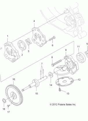 ENGINE OIL PUMP - A12MH50AD / AO / AQ / AX / AZ (49ATVOILPUMP12SP500)