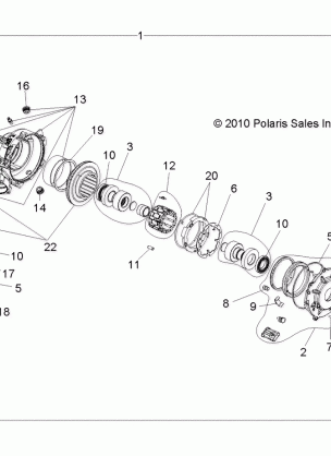 DRIVE TRAIN FRONT GEARCASE - A12MH50AD / AO / AQ / AX / AZ (49RGRTRANSINTL1332956)