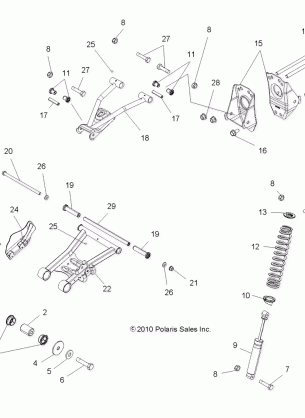 SUSPENSION REAR - A12MH50AD / AO / AQ / AX / AZ (49ATVSUSPRR11SP5)