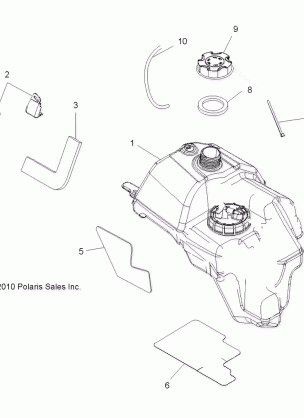 BODY FUEL TANK ASM. - A12MH50AD / AO / AQ / AX / AZ (49ATVFUEL11SP500)