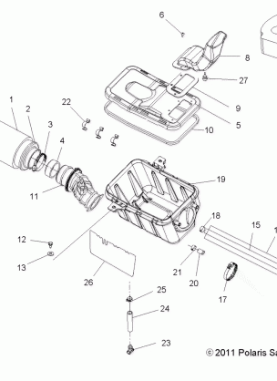 ENGINE AIR INTAKE SYSTEM - A12MH76AD / AX / AZ (49ATVAIRBOX12SP800)