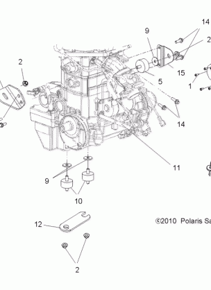 ENGINE MOUNTING - A12MH76AD / AX / AZ (49ATVENGINEMTG11SP800)