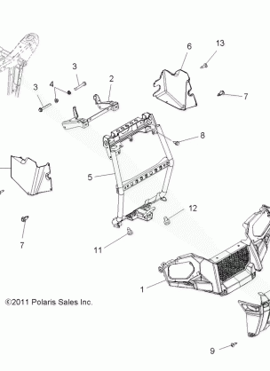 BODY FRONT BUMPER and MOUNTING - A12MN50ET / EX (49ATVBUMPER12SP500TR)