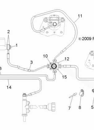 BRAKES BRAKE LINES - A12NG50AA (49ATVBRAKELINE10SCRAM)