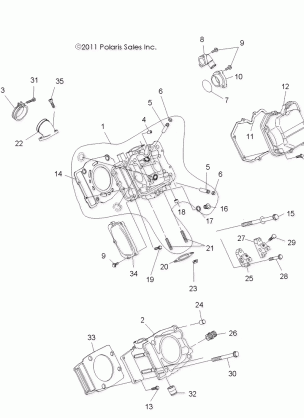 ENGINE CYLINDER and HEAD - A12NG50AA (49ATVCYLINDER12SCRAM)