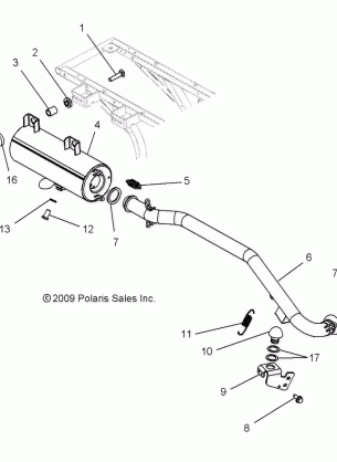 ENGINE EXHAUST - A12NG50AA (49ATVEXHAUST10SCRAM)