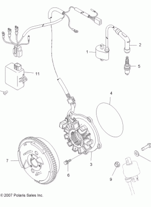 ELECTRICAL IGNITION SYSTEM - A12NA32FA (49ATVMAGNETO08TB)