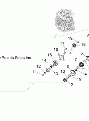 DRIVE TRAIN MAIN GEARCASE INTERNALS - A12NG50AA (49ATVTRANSINTL1332729)