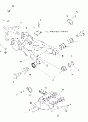 SUSPENSION SWINGARM - A12NA32FA (49ATVSWINGARM11BOSSI)