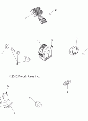 ELECTRICAL SWITCHES and SENSORS and CONTROL MODULES - A12NG50AA (49ATVELECT12SCRAM)