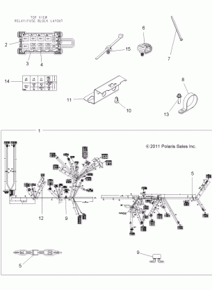 ELECTRICAL HARNESS - A12ZN55AA / AQ / AZ (49ATVHARNESS12SP550)