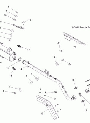 ENGINE EXHAUST - A12DH50AX / AZ (49ATVEXHAUST12SPTRG500)