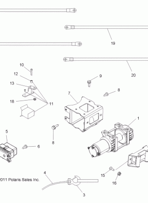 OPTIONS WINCH (Built 12 / 02 / 11 and After) - A12ZN5EFF (49ATVWINCH12SP800)