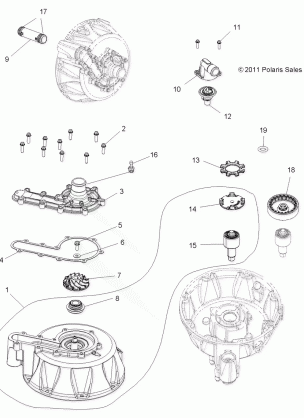 ENGINE COOLING SYSTEM and WATER PUMP - A12DN8EAF / EAH / EAR / EAW (49ATVWATERPUMP12SPTRGEPS850)